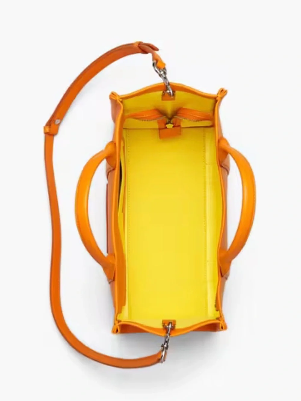 NWT Marc Jacobs The Leather Small Tote Bag - Tangerine Orange still in wrapping